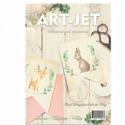 Papel Fotográfico A4 140 gr. Brillante x 100 hojas - Art Jet