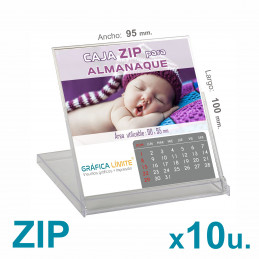 Caja ZIP Porta Calendario /...