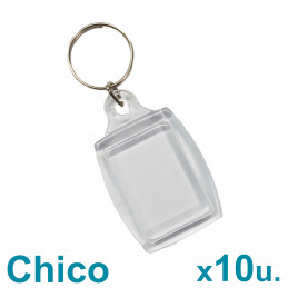 Llaveros Acrílicos 2.5x3.5cm. Chicos Transparentes x10 u. Para Foto / Publicidad