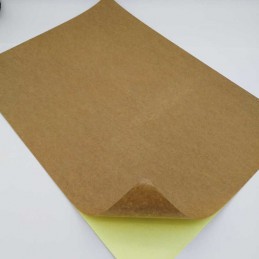 Papel Kraft Misionero Autoadhesivo A4 x20 hjs. Madera Marrón 80 gr.