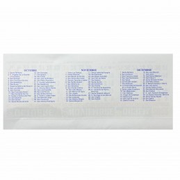 Almanaque 2024 Calendario Mignon Tri Mensual 19x8 cm. Con Troquelado x6000u. PRECIO MAYORISTA