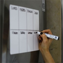 Pizarra Planner Organizador Imantado Blanco Liso Tamaño A4