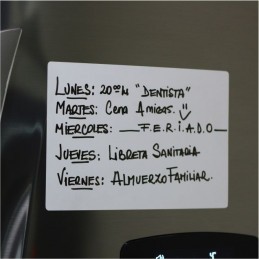 Pizarra Planner Organizador Imantado Blanco Liso Tamaño A4