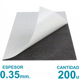 Plancha Imán Autoadhesivo  A4 Bulto Cerrado x200 uni. - Grosor 0.35mm - Premium