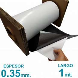 Rollo imán Autoadhesivo 1 mt. x 31 cm. - Grosor 0.35mm - Premium