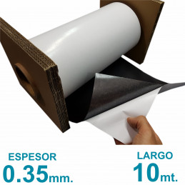 Rollo imán Autoadhesivo 10 mt. x 31 cm. - Grosor 0.35mm - Premium