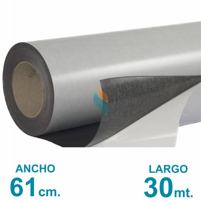 Rollo imán Autoadhesivo 30 mt. x 61 cm. Bulto Cerrado - Grosor 0.35mm - Premium