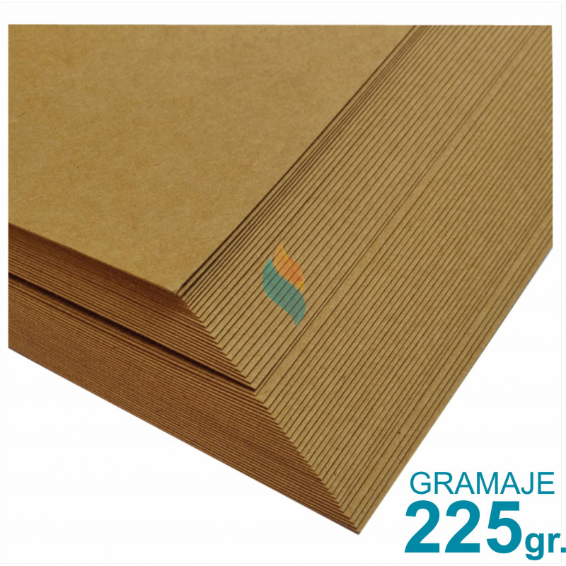 Papel Kraft Misionero 120 x 85cm. 225 gr. Madera Marron