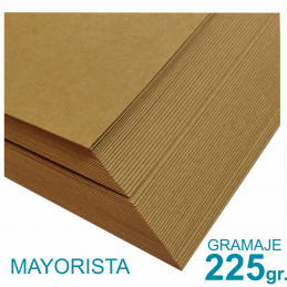 Papel Kraft Misionero 120 x 85cm. 225 gr. Madera Marrón Precio Mayorista