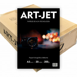 Papel Fotográfico A3 200 gr. Brillante x 500 hojas - Art Jet PRECIO MAYORISTA