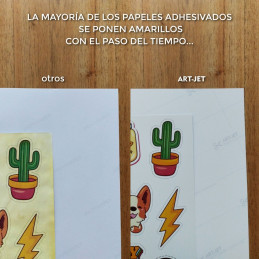 Papel Fotográfico Autoadhesivo A4 90 gr. Brillante x 200 hojas - Art Jet