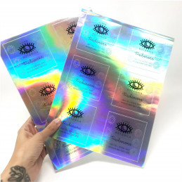 Vinilo Opp Holografico Plata Autoadhesivo A4 20 hojas - Coprodi