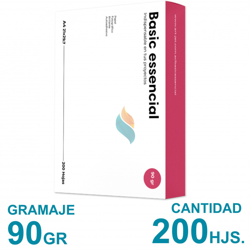 Papel Fotográfico Autoadhesivo A4 90 gr. Brillante x 200 hojas - Art Jet