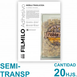 Filmilo Niebla Traslucida Autoadhesivo A4 Fotográfico x 20 hojas - Art Jet