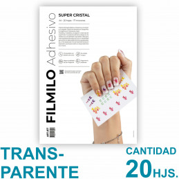 Filmilo Super Cristal Autoadhesivo A4 Fotográfico x 20 hojas - Art Jet