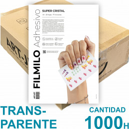 Filmilo Super Cristal Autoadhesivo A4 Fotográfico x 1000 hojas - Art Jet PRECIO MAYORISTA