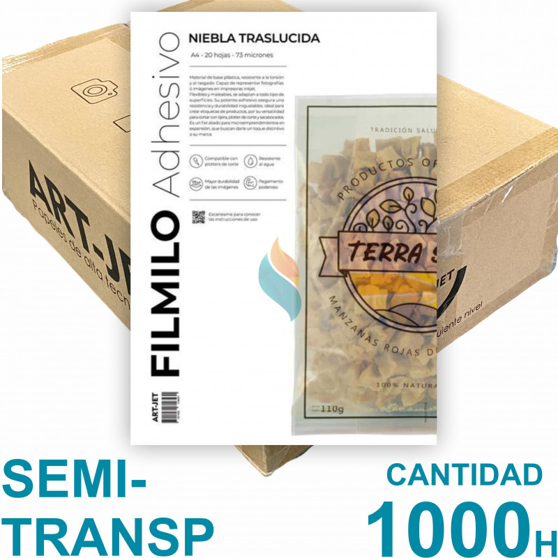 Filmilo Niebla Traslucida Autoadhesivo A4 Fotográfico x 1000 hojas - Art Jet PRECIO MAYORISTA
