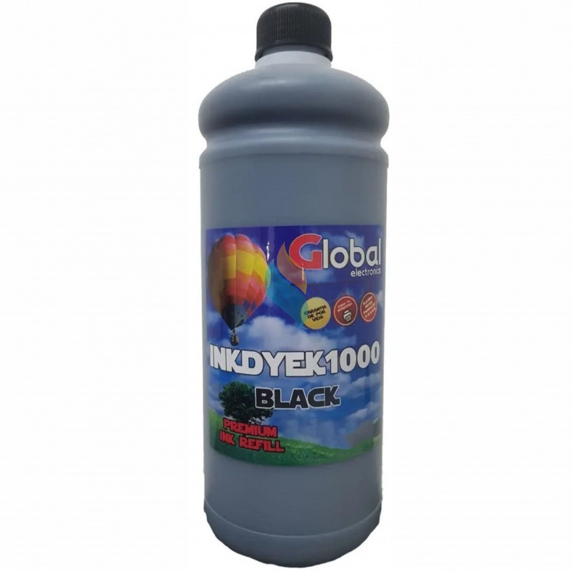 Tinta DYE Fotográfica Comercial Global Electronic 1lt. para Sistema Continuo Epson, Hp, Brother