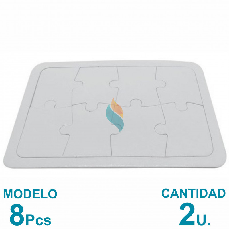 Rompecabeza Sublimable 8 Piezas 14x20cm. Plancha A4 x2u.
