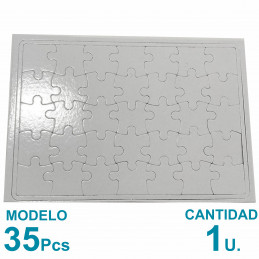 Rompecabeza Sublimable 35 Piezas 28.5x20cm. Plancha A4 x1u.