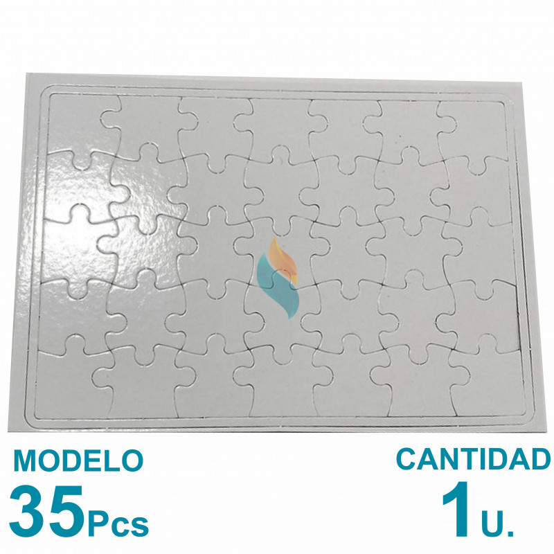 Rompecabeza Sublimable 35 Piezas 28.5x20cm. Plancha A4 x1u.