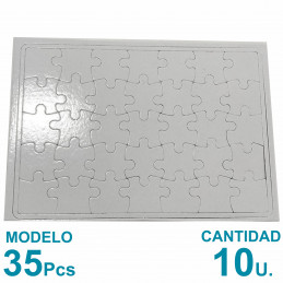 Rompecabeza Sublimable 35 Piezas 28.5x20cm. Plancha A4 x10u.