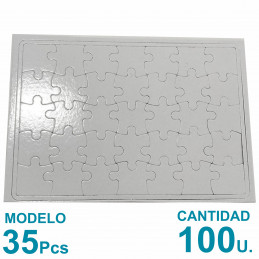 Rompecabeza Sublimable 35 Piezas 28.5x20cm. Plancha A4 x100u.