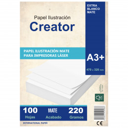 Papel Ilustración Mate A3+ 220 gr. 100 hojas