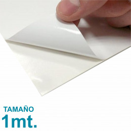 Vinilo Sublimable Blanco Autoadhesivo Brillante 1mt. x 61cm. Unical