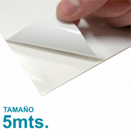 Vinilo Sublimable Blanco Autoadhesivo Brillante 5mt. x 61cm. Unical