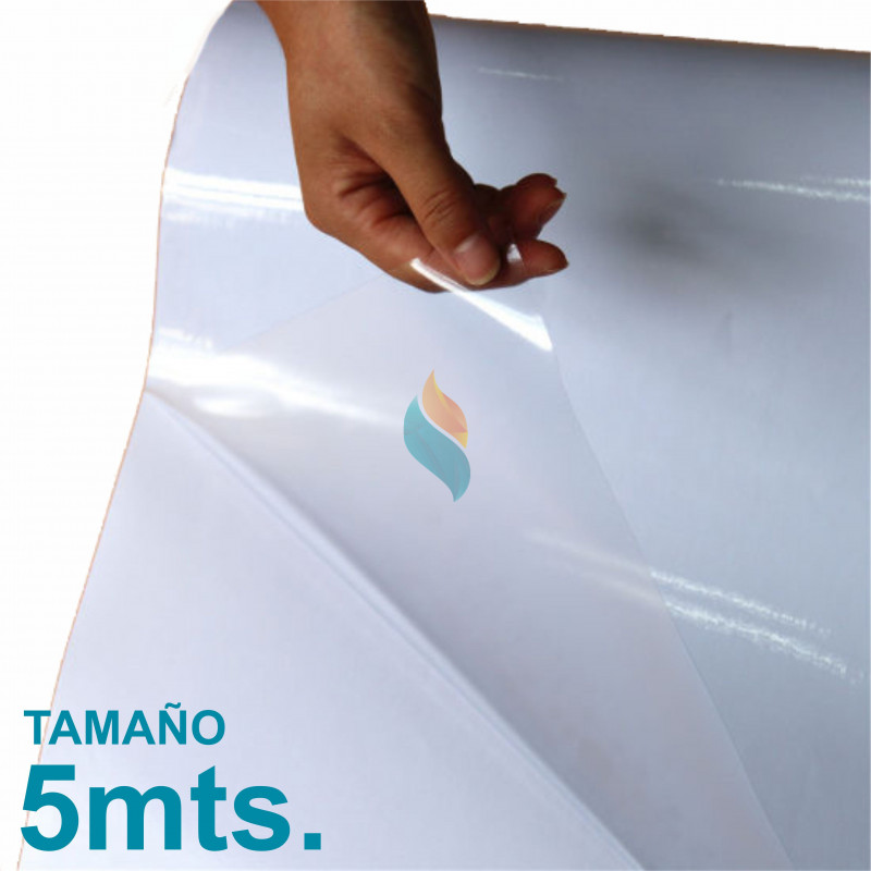 Vinilo Sublimable Transparente Autoadhesivo Brillante 5mt. x 61cm. Unical