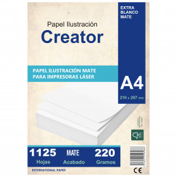 Papel Ilustración Mate A4 220 gr. 1125 hojas PRECIO MAYORISTA