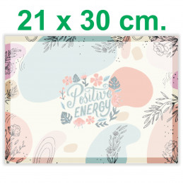 Pizarra Planner Organizador Imantado Modelo "Positive Energy IDENTIFICAAAAAR" 21 x 30 cm.