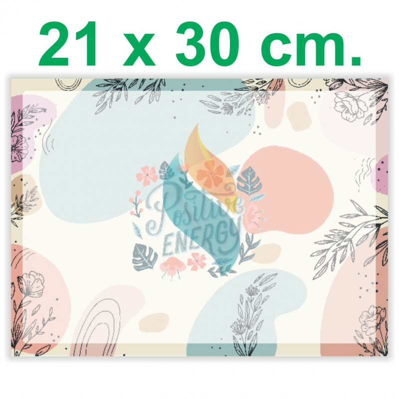 Pizarra Planner Organizador Imantado Modelo "Positive Energy IDENTIFICAAAAAR" 21 x 30 cm.