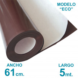 Rollo imán Autoadhesivo 5 mt. x 61 cm. - Grosor 0.35mm - Modelo "ECO"