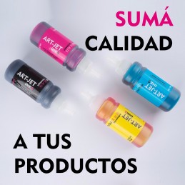 Tinta DYE Fotográfica Comercial ART JET Combo x 4 u. 1lt. c/u. 4lts TOTAL para Sistema Continuo Epson, Hp, Brother
