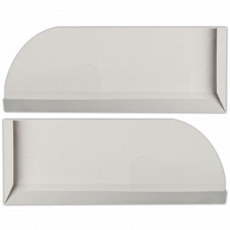 Solapas Para Carpetas Blancas Reversibles Troqueladas x100u.