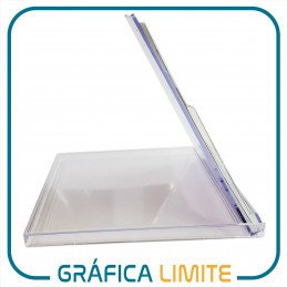 Caja CD Porta Calendario / Almanaque x 1 u. Acrílica Plástica Transparente