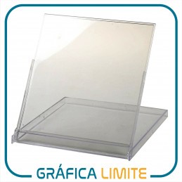 Caja CD Porta Calendario / Almanaque x 10 u. Acrílica Plástica Transparente