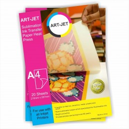 Papel de Sublimación Especifico A4  x 100 hjs. 95% transferencia - ART JET