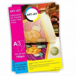 Papel de Sublimación Especifico A3 x 100 hjs. 95% transferencia - ART JET
