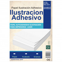 Papel Ilustración AUTOADHESIVO para impresoras Laser- Grafica Limite