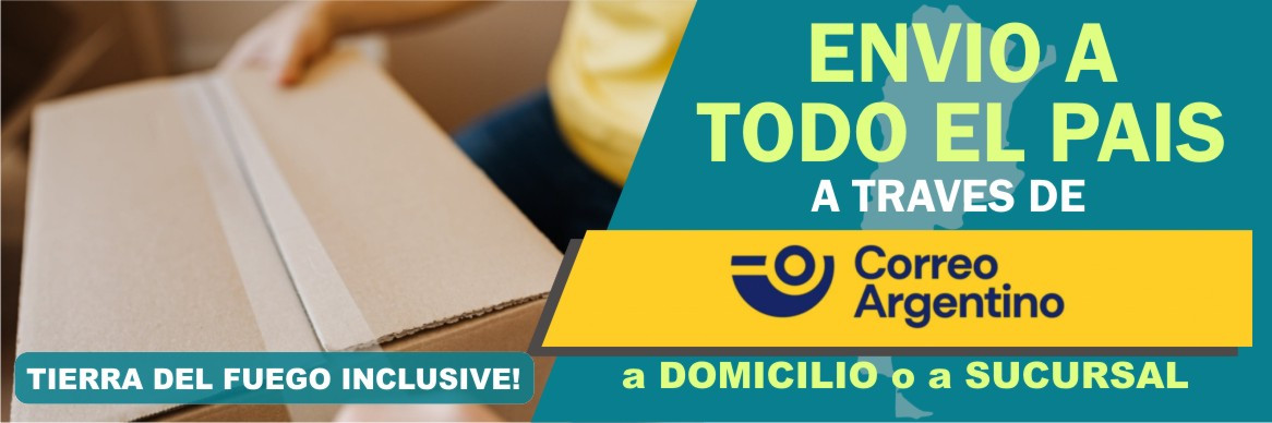Envío por correo Argentino a todo el pais